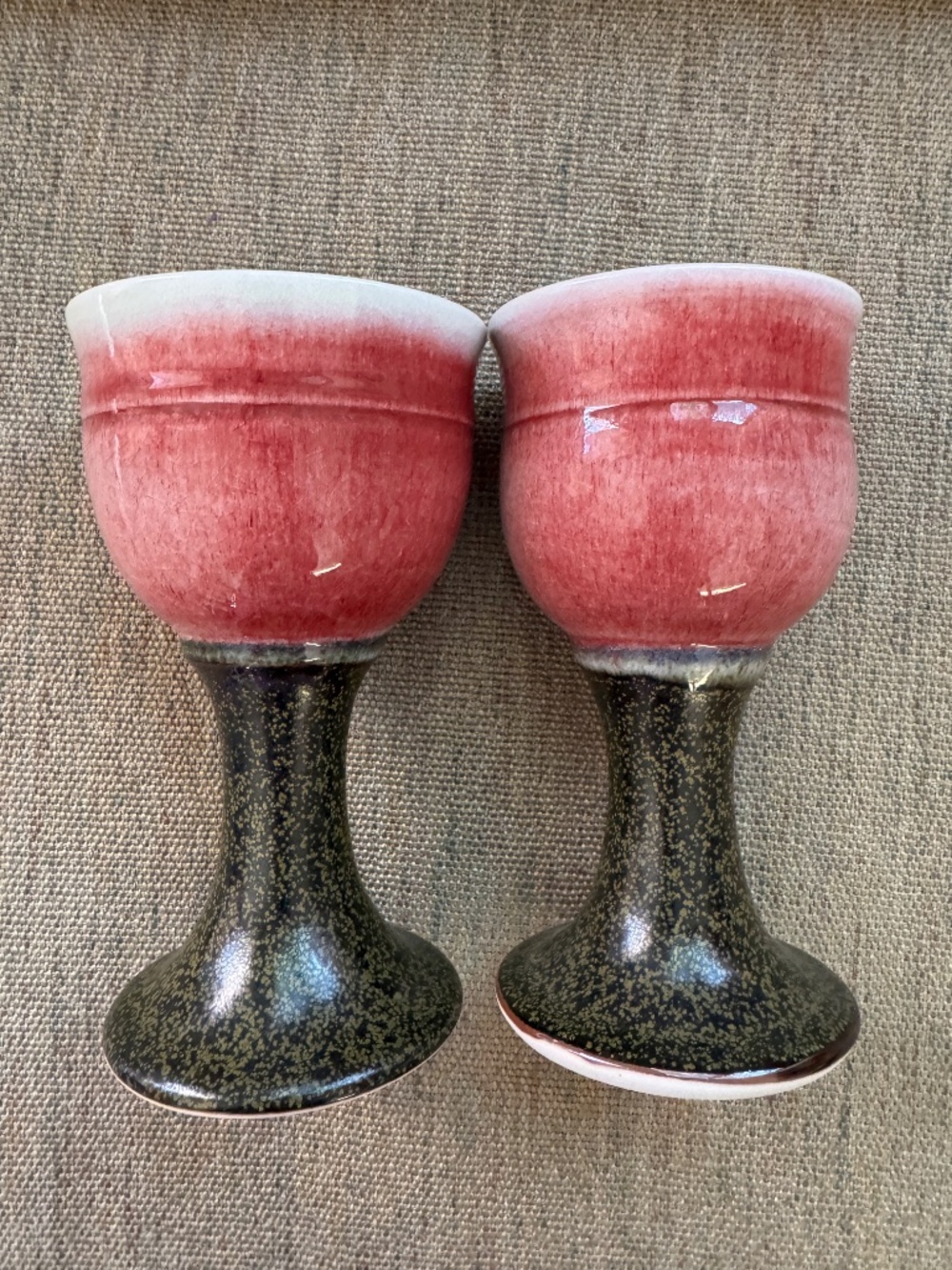 Large Handmade Ceramic Goblets - Picture 2 of 7